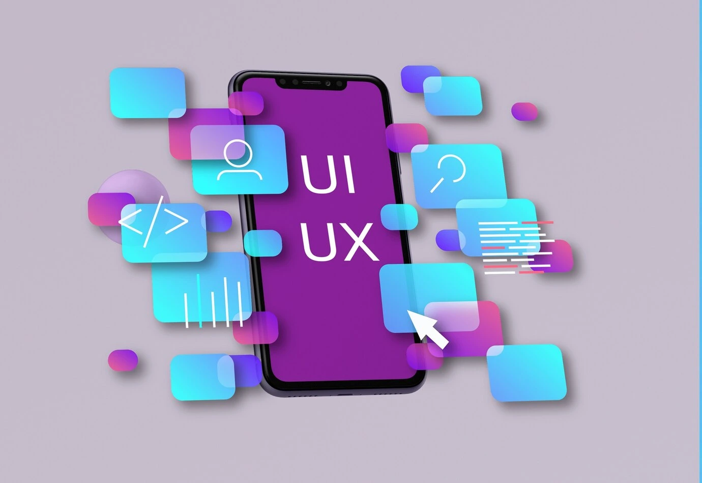 Modern UI/UX design process focused on user experience and conversion optimization